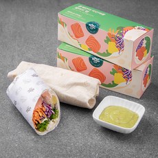 스윗밸런스 훈제연어 파인애플 샐러드 랩, 244g, 2개