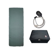 GGOMJIRAK Komjirak DC 12V 標準碳加熱墊單中號 600 x 1600 毫米 + 高級調節器 + 加熱墊儲物袋套組, 混合顏色