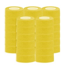 하이가이 자가접착 압박붕대 옐로우 2.5cm, 1개, 48개입