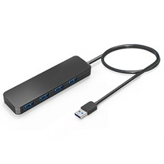 【Coupang直接進口】USB 3.1 Gen1 4口集線器120cm, PEC-H080-P120, 單一顏色