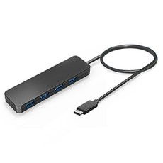 [쿠팡수입] 만듦 4포트 USB 3.1 Gen1 허브 Type-C 1.2m PEC-H080-PC120, 1개