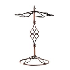 Kantaramu鐵製6格復古杯架 B RD 125, 棕色, 1個