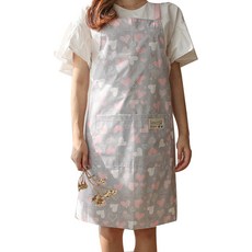 골드얀 하트 방수 앞치마, 피치, 1개