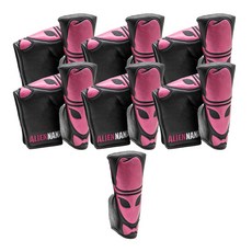 ALIENNANA 外星人高爾夫桿頭套13件組全套 一字型推桿款, 黑粉色