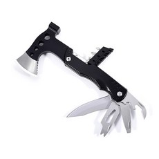 Digi-T露營用多功能斧頭工具 黑色, 1個