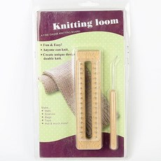 32針木質編織器 編織用品, 混合色, 1個