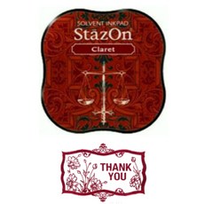 StazOn 郵票油性印台, Claret(SMZ-23), 1組