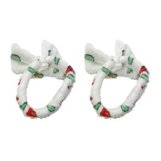 蠟筆小新 圖形圖案 洗臉髮帶, 2個, 白色