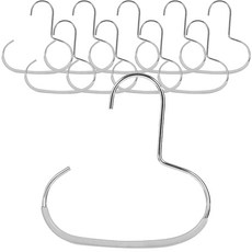 MAWA 圍巾披肩的高級防滑衣架 G1, 銀, 10個