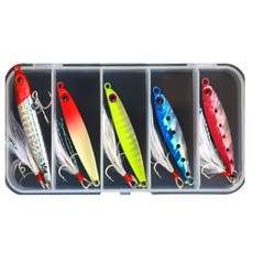 루어 페이크 서브미끼 5종 세트 D형, 혼합색상