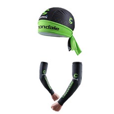 리젠스 암 슬리브 + 두건 세트, 블랙 그린