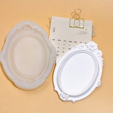 ANGLE THING 牡丹花裝飾 210mm 相框 託盤 矽膠模具, 單一顏色