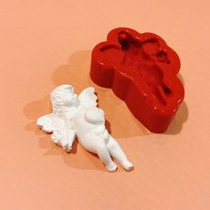 邱比特寶寶天使矽膠模具, 單一顏色
