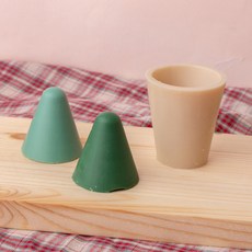 송이 트리 기하학 트리 오브제 캔들 실리콘몰드