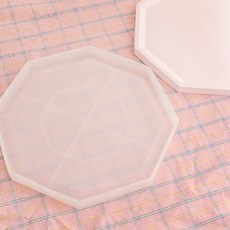 유니크 빅 팔각트레이 실리콘몰드