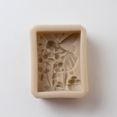 AngleThing 1格仙女摘草莓造型矽膠模具, 單色