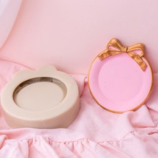 AngleThing 金絲帶圓框矽膠模具, 單色