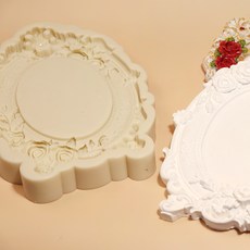 AngleThing 凡爾賽玫瑰大框矽膠模具, 單色