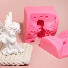 AngleThing 1格立體天使造型矽膠模具, 單色