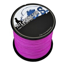 HIT MONSTER 標準8股編織海釣淡水路亞遠投釣魚線 300m, 紫色