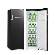 캐리어 쏘빙고 냉동고 방문설치, 블랙 메탈, CSB206FFMB