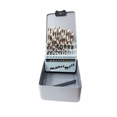 宗元工具 鐵板用 J ONE 高速鋼鑽頭 25種套組, 1套