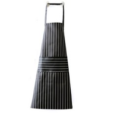 캔버스 앞치마 110 x 64 cm, 블랙, 1개