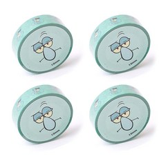 스폰지밥 페이스 마스킹테이프 12mm x 7m, 징징이, 4개