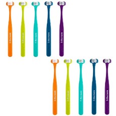 Dr.Barman's Superbrush 3面刷頭孩童牙刷 普通型 第3階段, 隨機出貨, 1支, 10支