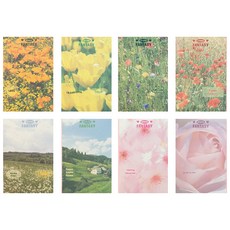 lucalab 春日幻想貼紙 4款 x 10張 套組, 花朵, 花園, 田野, 繁花, 1套