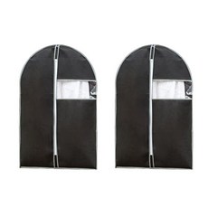 STAR 三色服飾防塵套 黑色 60 x 90 cm, 2個, 1入