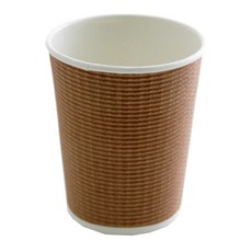 3중 단열 종이컵 엠보싱 크라프트 240ml, 25개입, 1개