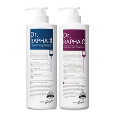 Dr.RAPHA-R 藍色強健髮根洗髮精1L+角蛋白護髮素1L套組 花漾麝香, 1組