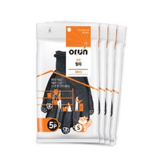 orUn 多功能圓點手套, 黑色, 4套
