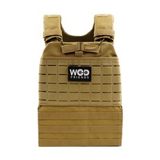 WOD FRIENDS 重量訓練負重背心, 棕色, 1.2公斤
