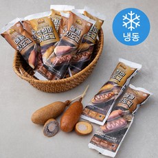 굳닭 닭가슴살 핫도그 흑현미 + 매콤 세트 (냉동), 80g, 1개입, 10개