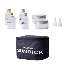 攜帶式香料罐套組, 透明+銀+金+炭, 1套