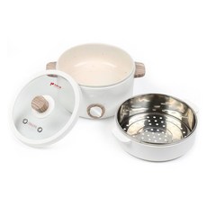 Kitchen-Art 多功能快煮鍋 1.5L+蒸籠 白色, JP-8887MIN