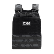 WOD FRIENDS 重量訓練負重背心, 軍黑色, 1.2公斤