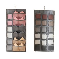 로즈로드 양면 속옷케이스 앞면 12칸 뒷면 18칸, 회색, 2개