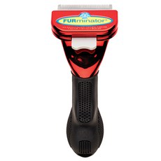 FURminator 去毛工具寵物刷長毛牛, 金屬紅, 1個
