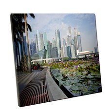 HTP 磁磚 C987 蓮花與城市, 150 x 150 mm, 1個