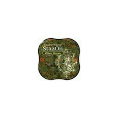 매드스탬프 스테이즈온 스탬프 유성 잉크패드, Olive Green(SMZ-51), 1개