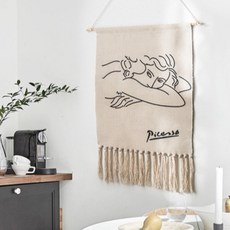 印花掛布+海報木架+細繩, 繪圖 D