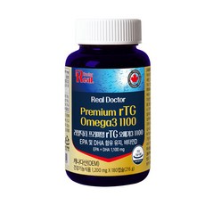 Real Doctor rTG Omega3 1100魚油膠囊 216g, 180顆, 1罐