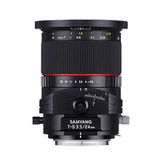 삼양옵틱스 수동 MF T-S 단렌즈 24mm F3.5 ED AS UMC 캐논 DSLR 풀프레임 지원, T-S 24/3.5 CANON
