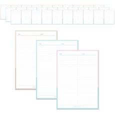 로맨틱노벰버 크리미 투톤 줄노트 떡메모지 A4 3종 x 100p 세트, 민트 투톤, 브라운 투톤, 핑크민트 투톤, 1세트