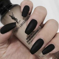 橢圓指甲片 24入, NT361 黑色, 1組