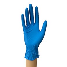 Skinny乳膠手套 100入, 藍色, 1個