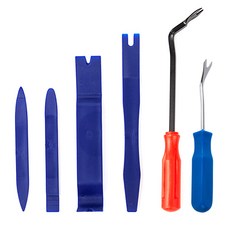 Jiobiz 車用拆卸工具5件組 + 高強度撬棒, 混色, 1個